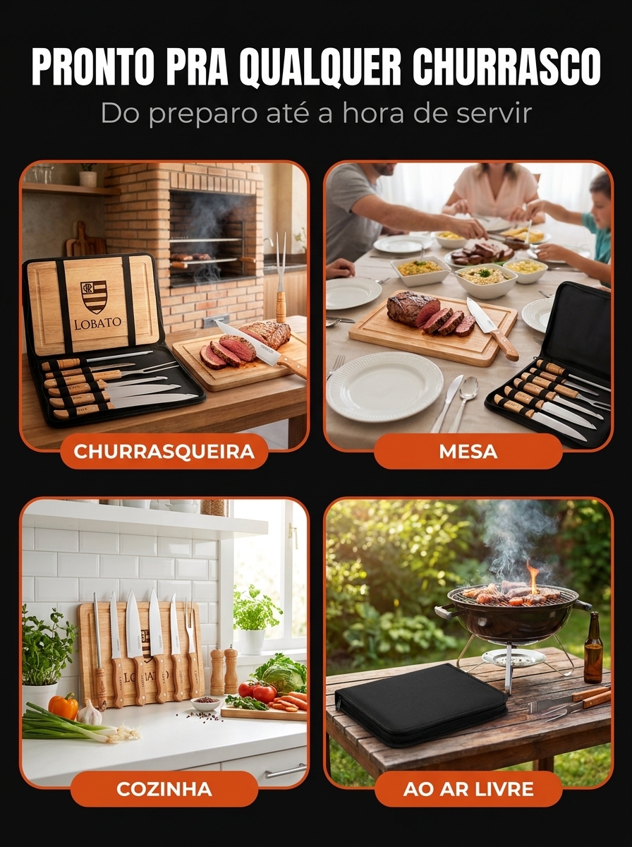 Kit Churrasco Personalizado 8 Peças — imagem 7
