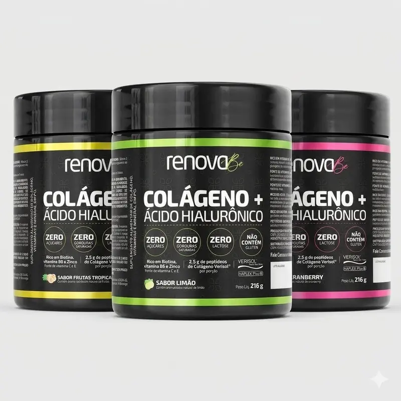 3 Colágenos Renova Be Verisol com Ácido Hialurônico Sortidos 3